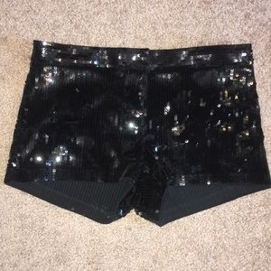 Express sequin shorts